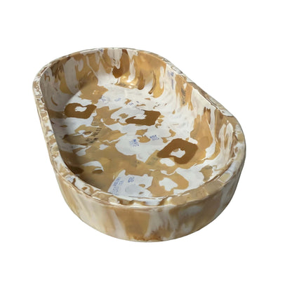 Long Bowl Made From Recycled Breadtags