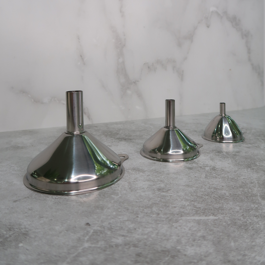 Stainless Steel Funnel 3-pack