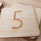 Engraved Letters and Numbers Tile Set