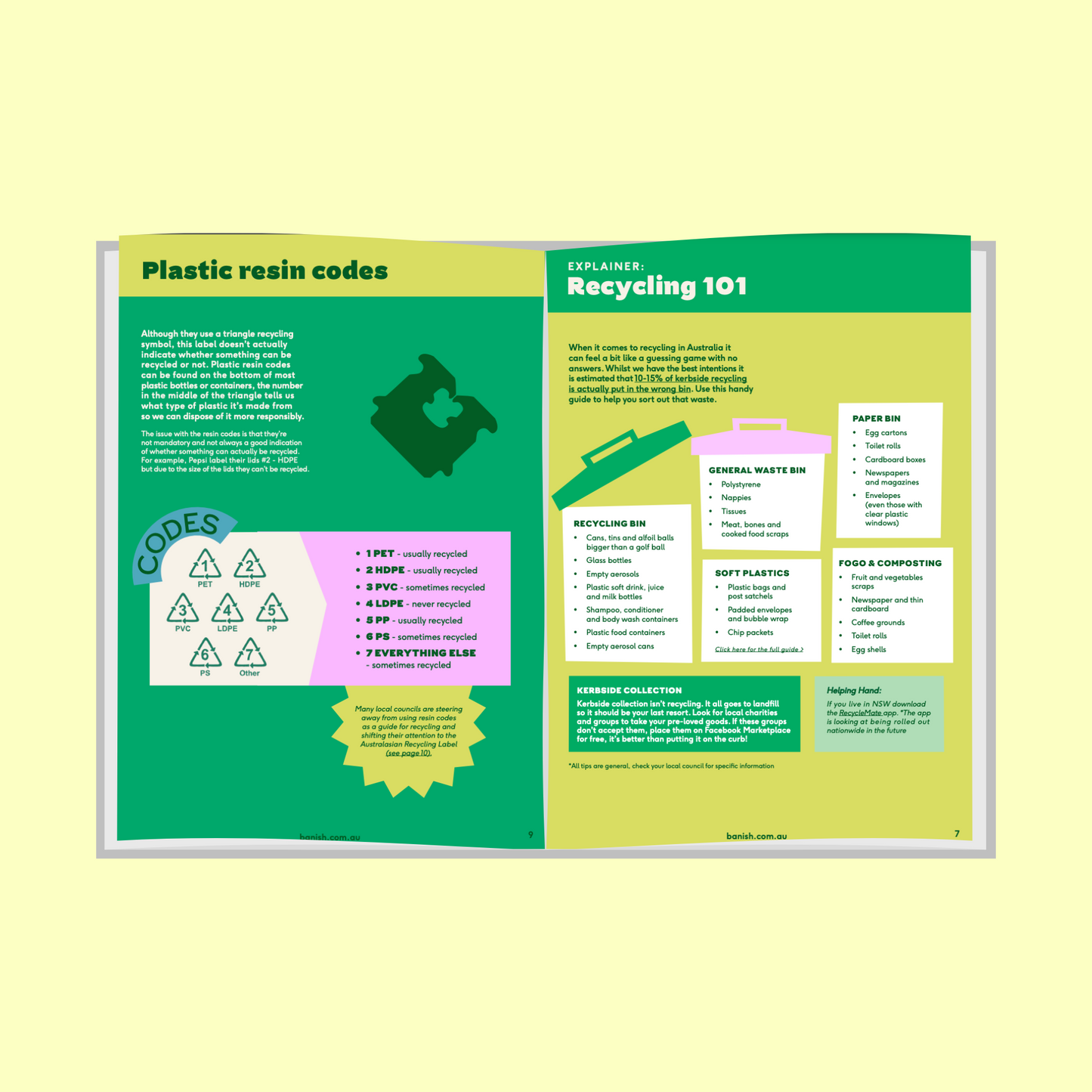 Waste Less + Recycling Workbook Combo