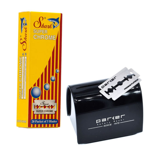 Razor Blade Disposal Box & 100-pack Blades - Banish