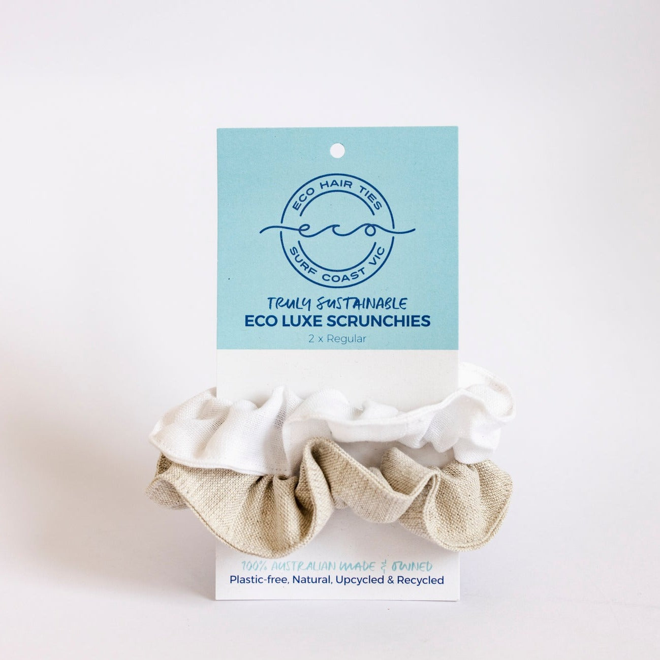 Eco Luxe Linen Hair Bands 2 Pack