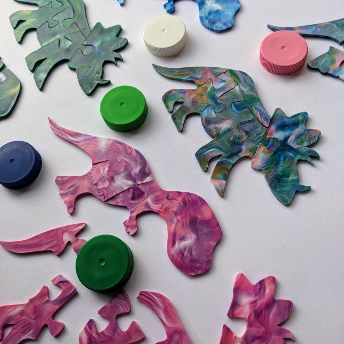 Recycled Plastic Dinosaur Puzzle