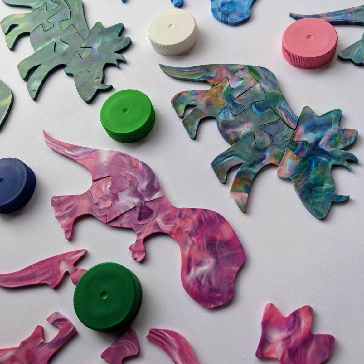 Recycled Plastic Dinosaur Puzzle