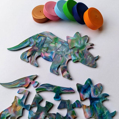 Recycled Plastic Dinosaur Puzzle