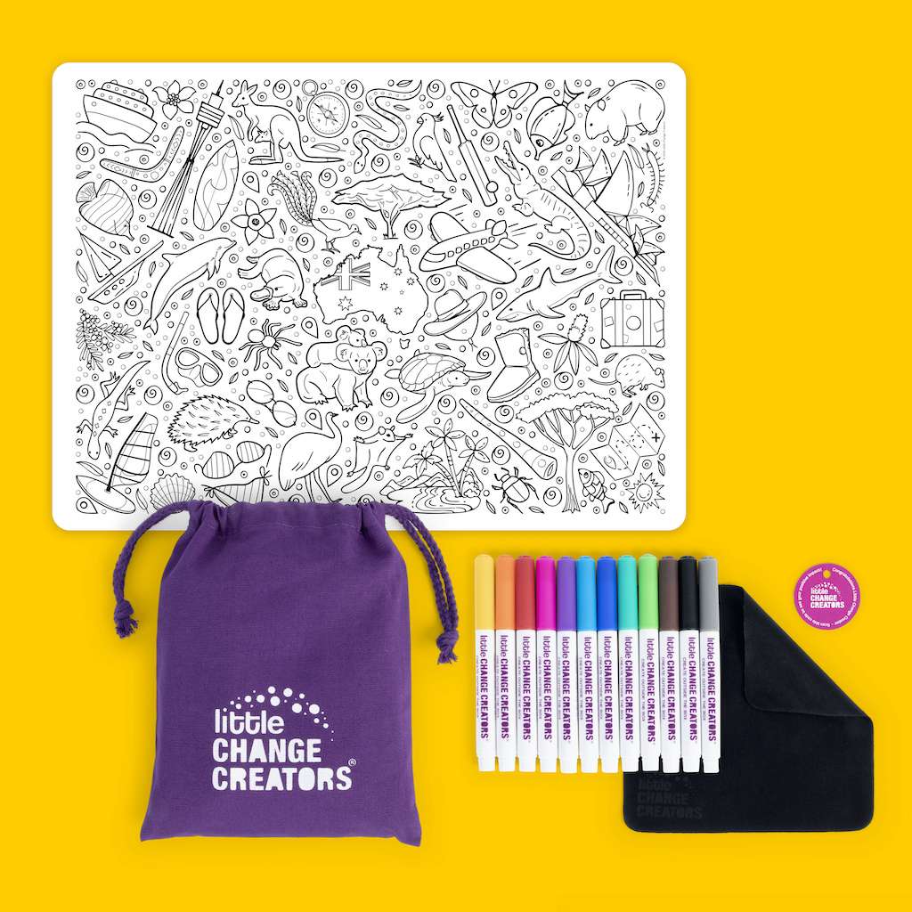 AUSTRALIA Re-FUN-able™ Colouring Set