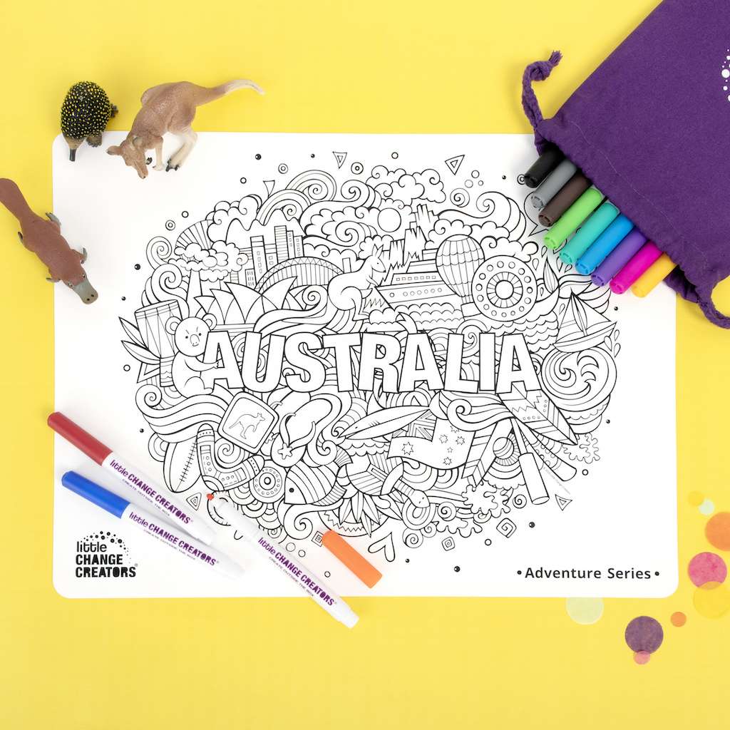 AUSTRALIA Re-FUN-able™ Colouring Set