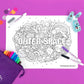 OUTER SPACE Re-FUN-able™ Colouring Set