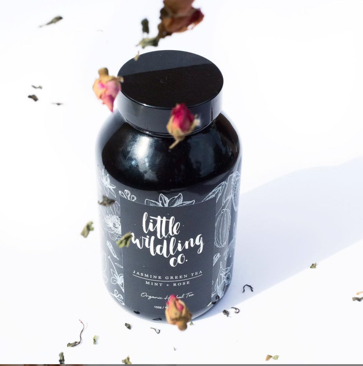 Green Tea, Mint & Rose Loose Leaf Blend - Banish