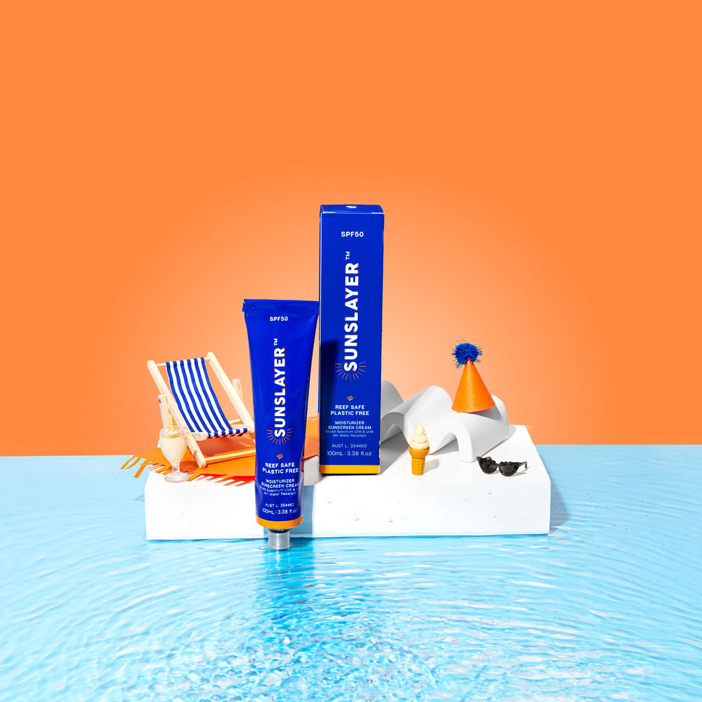 SUNSLAYER PARTY PACK - Sunscreen + Beauty Bag + Tube Key