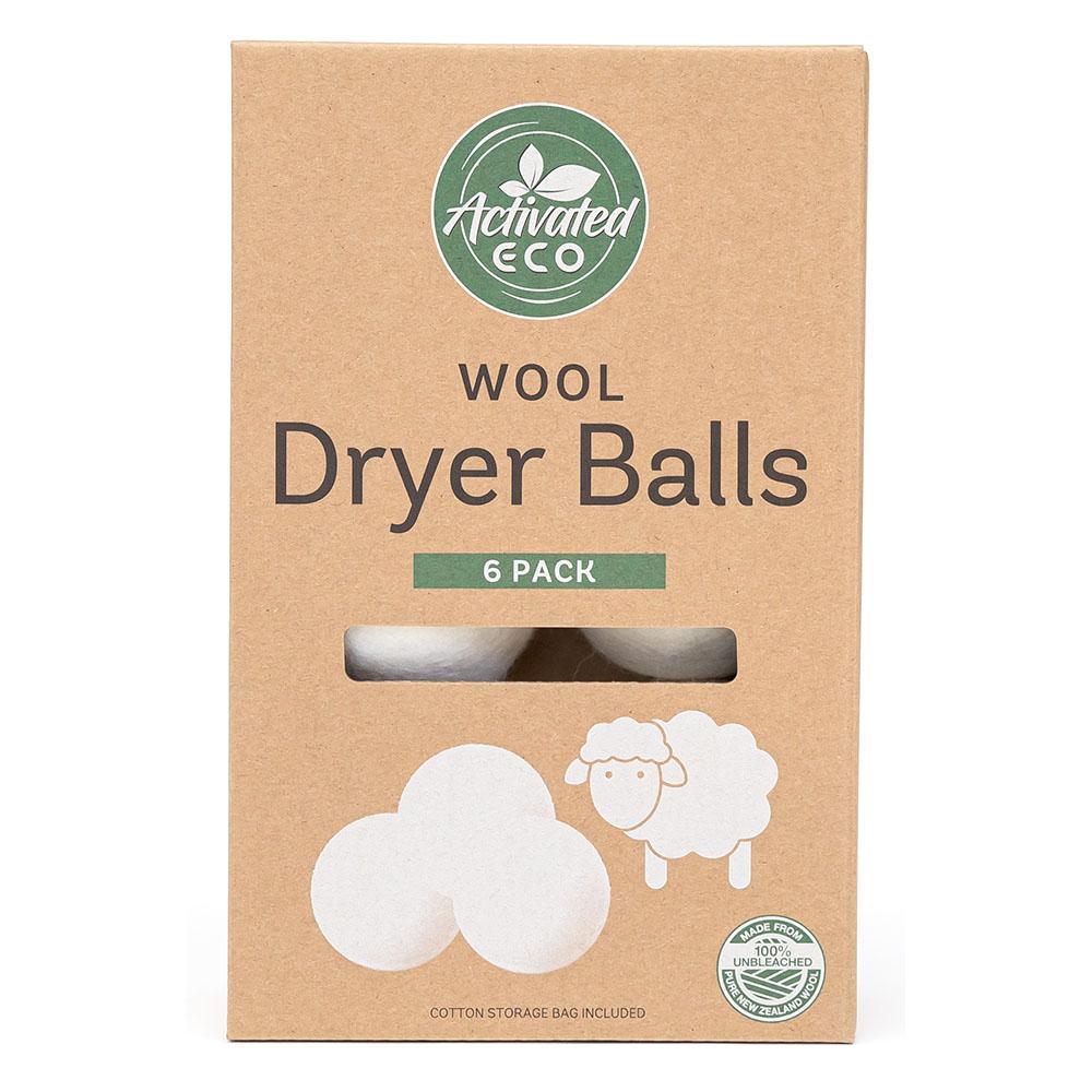 Wool Dryer Balls (6) With Storage Pouch - Banish