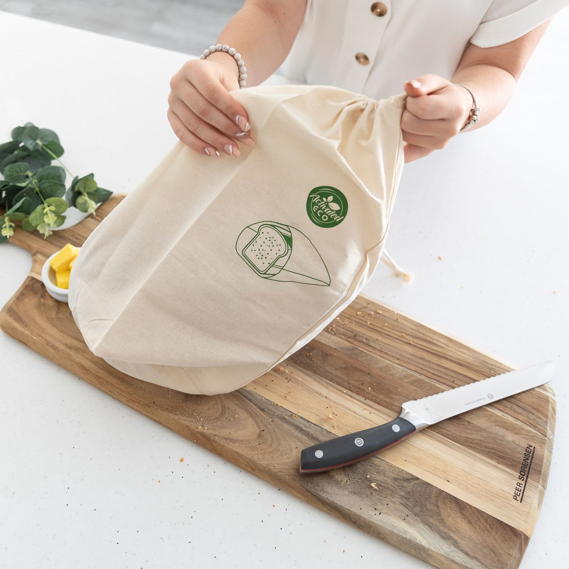 Organic Cotton Bread Bag 2 Pack - Banish