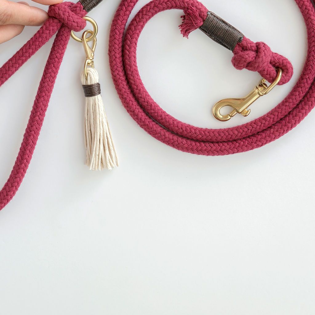 Organic Cotton Rope Dog Leashes