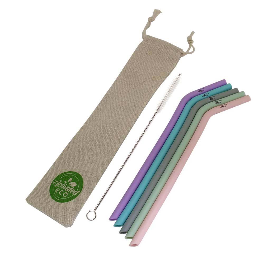 Reusable Silicone Straws 10 Pack - Banish
