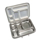 Stainless Steel Bento Lunchbox with Silicone Seal