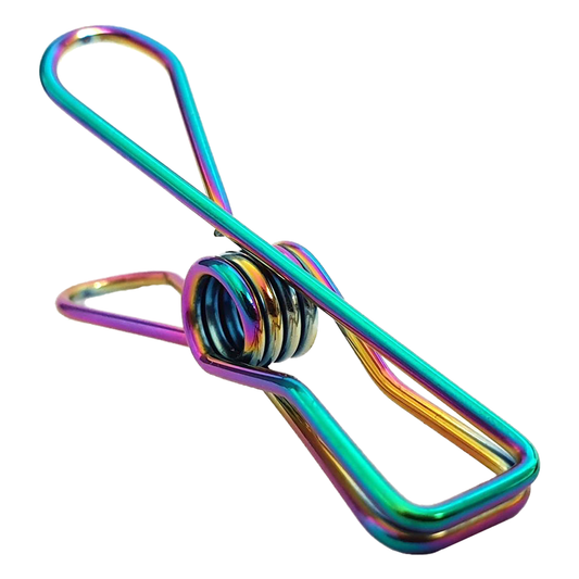 Rainbow Stainless Steel Infinity Clothes Pegs - Banish