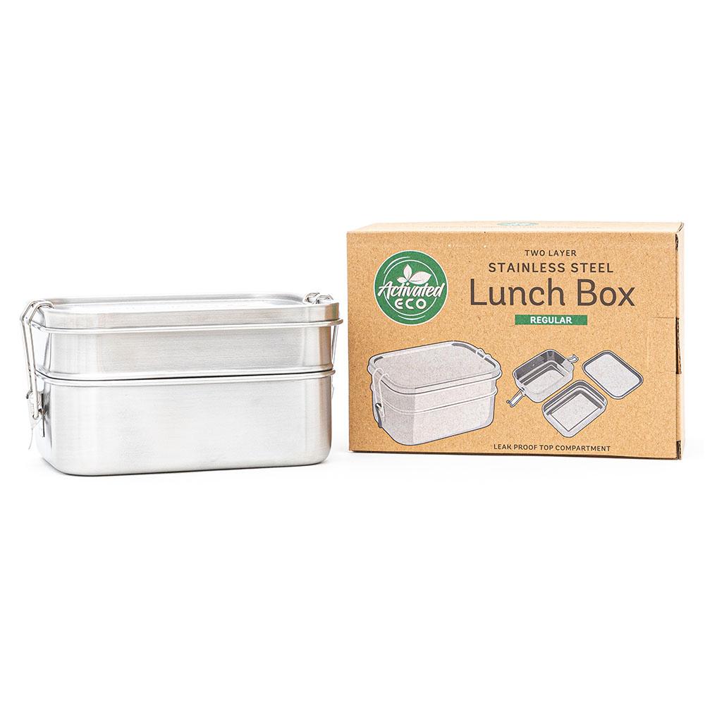 Activated Eco Stainless Steel Two Layer Lunch Box Banish