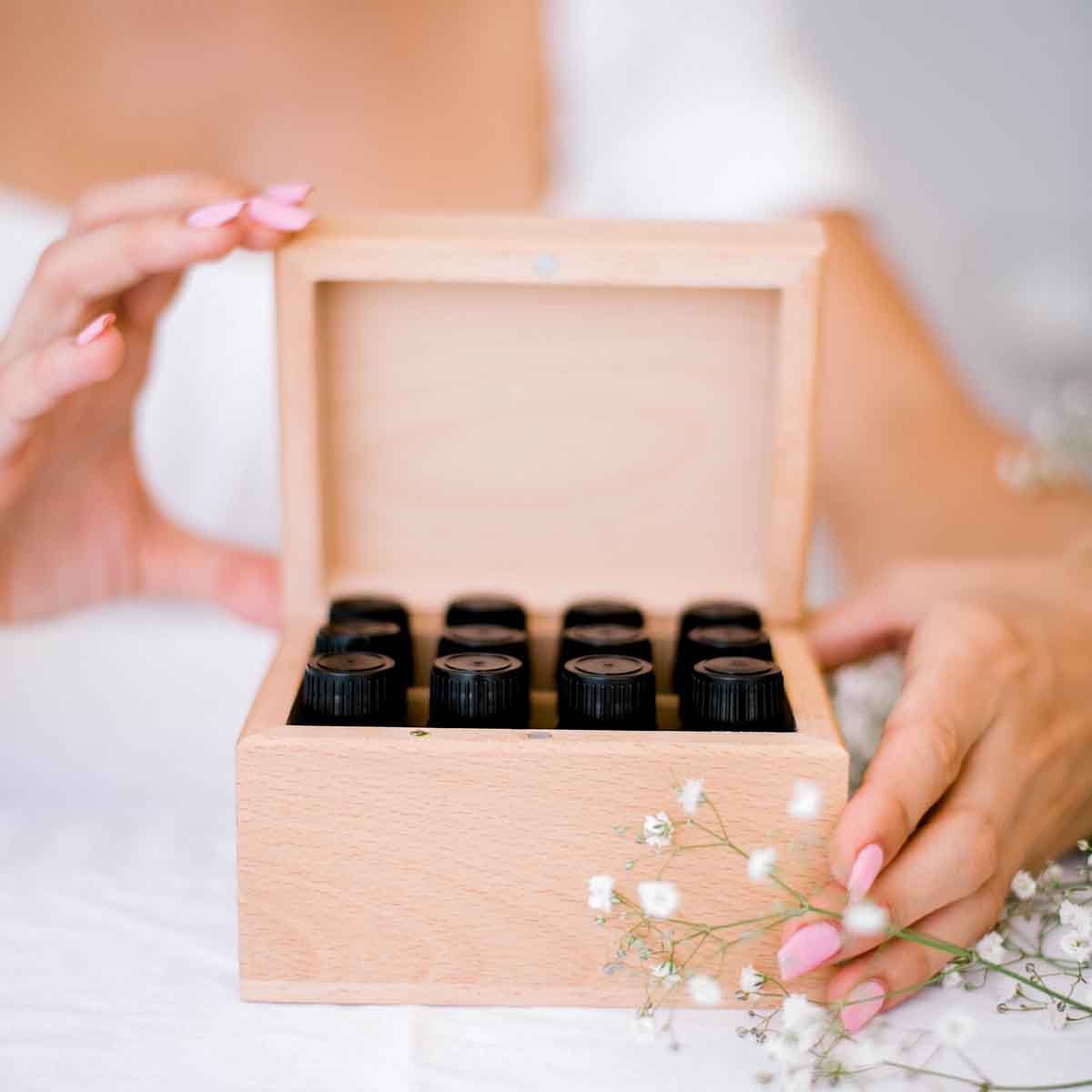 Wooden Essential Oil Box - Banish